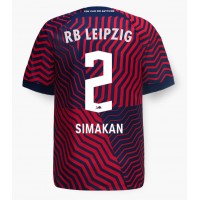 Pánský Fotbalový dres RB Leipzig Mohamed Simakan #2 2023-24 Venkovní Krátký Rukáv